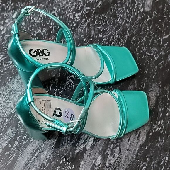 BRAND NEW GBG LOS ANGELES CHLOIN BLOCK HEEL SQUARE TOE SANDAL  R3 - Picture 8 of 15